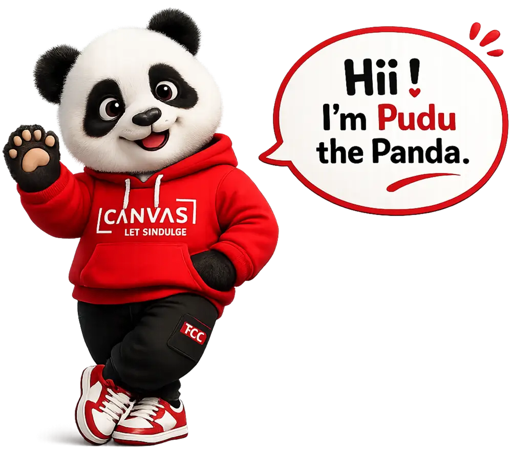Pudu the Panda, Collaborative Canvas mascot